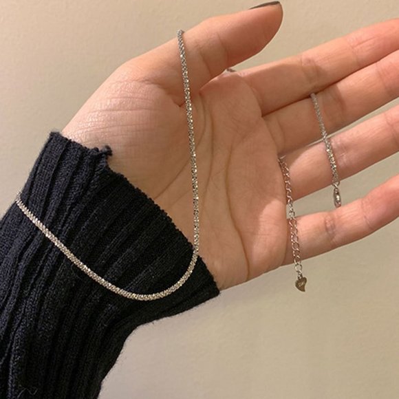 NEW 925 Sterling Silver Shiny Chain Necklace - Picture 9 of 11